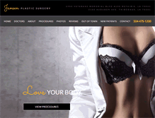 Tablet Screenshot of jansenplasticsurgery.com